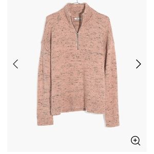 Cozy Madewell quarter zip sweater